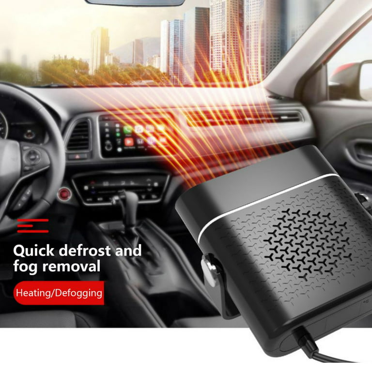 Car Heater, Fast Heating & Cooling Fan for Defrost Defogger Car Windshield,  Portable Car Heaters That Plugs Cigarette Lighter, Automobile Interior