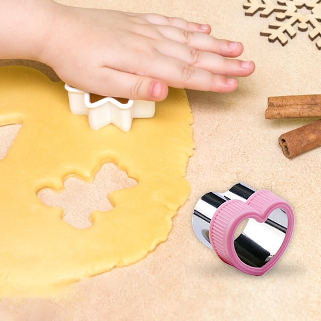 1PC Cookie Mold Easter Cookie Cutter Set 10 Different Shapes Including Egg Chick Rabbit Stainless Steel Cutter Vegetable Cutter Shape Cookie Cutter Bake Lunch Box Holiday Party Gift Red
