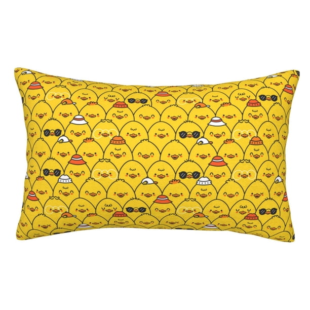 Balery Funny Ducks Funda de Cojín Estampada, Regalos para Mujeres, Regalos de Amor para Ella, Regalos para Novia o Esposa, Funda de Almohada-16"x24"