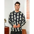 thumbnail image 4 of Men Cartoon Graphic Hooded Sleep Top, 4 of 5