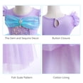 thumbnail image 6 of Rongking Mermaid Costume Princess Dress for Little Girls Short Sleeve Birthday Dress Gown for 3-7Y, 6 of 8