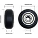 thumbnail image 5 of Polea de plástico grande de 12 piezas con rodamientos Perlin para impresora 3D, compatible con CR-10, CR-10S, enrutador CNC híbrido negro, 5 of 5
