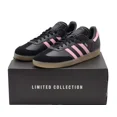 thumbnail image 1 of Ad-id-as Samba Sneakers Pink Logo Messi Miami Originals Black Trainers Men Size, 1 of 6