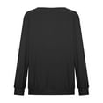 thumbnail image 4 of Annhoo Going out Tops for Women Long Sleeve Fall Round Neck Pleated Shirts Casual Solid Color Vacation Blouses, 4 of 5