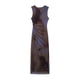 thumbnail image 5 of HH TRAF Vestido midi sin mangas con pliegues para mujer, moda de verano, liso, de 6 colores, con cremallera en la espalda, abertura en el dobladillo, vestido largo para fiesta en la playa para mujer, 5 of 5