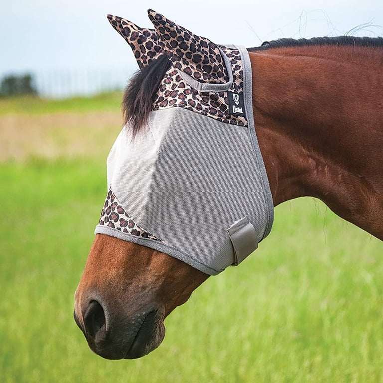 Cashel Crusader Masque Anti-Mouches Standard pour Petit Cheval/Arabe (CFMAS), Gris