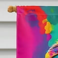 thumbnail image 3 of Hippie Animal Chimpanzee House Flag 28 in x 40 in, 3 of 5