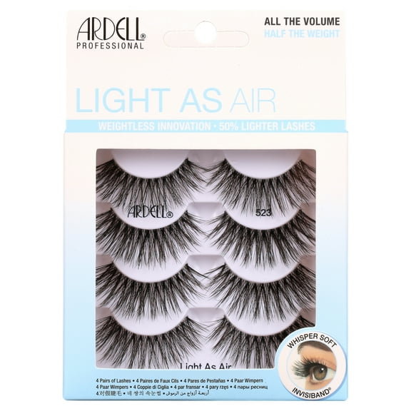 Ardell Black Lash Light as Air, 523, 4 Pairs