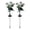 White, variant on Solar Powered Peony Garden Lamp Elegant Floral Design Weather Resistant for Outdoor Yard Patio Path Landscape Lighting
