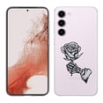 thumbnail image 1 of TalkingCase Slim Phone Case Compatible for Samsung Galaxy S23+ Plus 2023, Rose Skeleton Hand Print, Lightweight, Flexible, USA, 1 of 7
