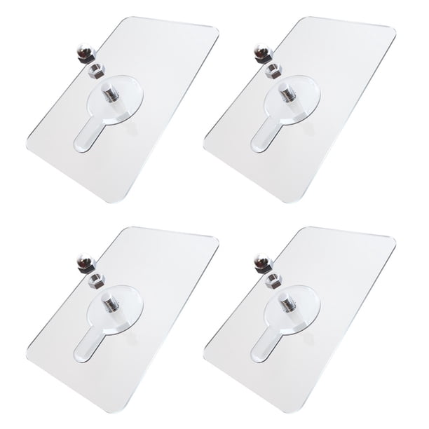 Gancho de pared adhesivo - Sin huella, sin taladrar, 6 kg de capacidad - para baño, cocina, para colgar en trabajos pesados