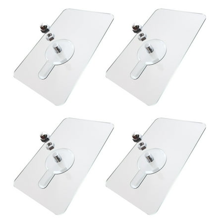 

SAVWSDZK Nail Free Wall Hook Screw Adhesive Non-Trace No Drilling for Bathroom Kitchen Cleaning Brush with Soap
