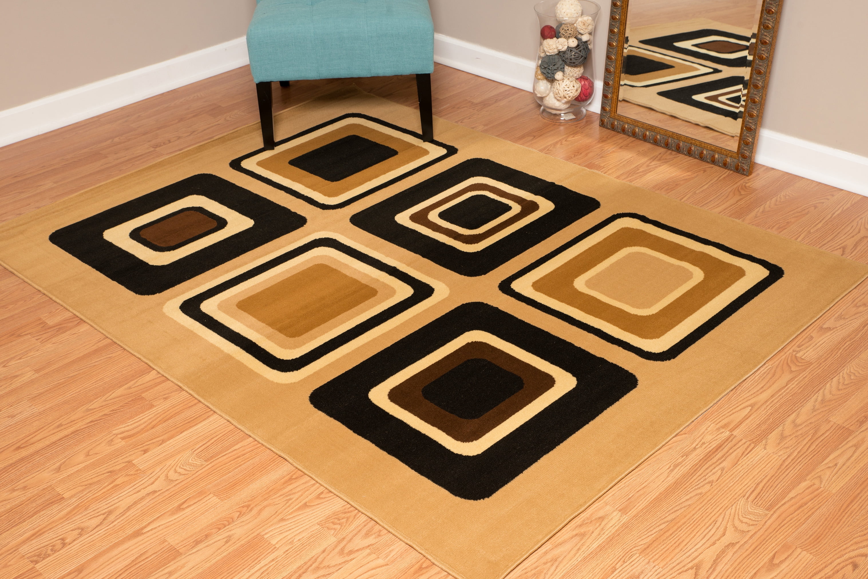 United Weavers Plaza Florence Runner Rug, Geometric Pattern, Berber, 2'3 X 7'2"