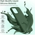 thumbnail image 2 of Liquid Silicone Case for iPhone 14 Pro Max (6.7''), [Scratch-Resistant, Anti-Fingerprint, Shockproof] Protective Slim Phone Case, 4-Layer Cover with Microfiber Lining, Silky-Soft Touch, Green, 2 of 14