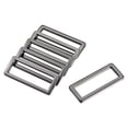 thumbnail image 1 of Unique Bargains 39x12.5mm Rectangle Buckles Electroplated Light Black 6 Pack, 1 of 7