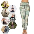 thumbnail image 5 of Bohemian Color High Waisted Leggings for Women No See Through Tummy Control Buttery Soft Yoga Pants for Workout Athletic Running, 5 of 6