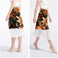 thumbnail image 4 of Tangerine Chic Chiffon Beach Dresses - Women's Summer Dresses for the Beach, 4 of 6