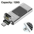 thumbnail image 2 of Flash Drive, 3 in 1 USB 3.0 Memory Stick, Photo Stick External Storage Thumb Drive for iPhone iPad Android Computer, 2 of 9