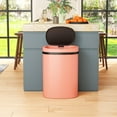 thumbnail image 2 of 13 Gallon Trash Can Kitchen Trash Can Automatic Garbage Can with Lid Touch Free High-Capacity Motion Sensor for Kitchen Bedroom Bathroom Office Wateproof Trash Bin (1, Pink), 2 of 14