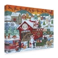 thumbnail image 2 of Cheryl Bartley 'Home Town Santa Claus' Canvas Art, 2 of 3
