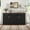 Black, variant on 63" Fluted Sideboard Buffet Cabinet with Storage,Coffee Bar with 3 Drawers and 4 Doors, Long Wider Modern Accent Buffet Table with Adjustable Shelves for Kitchen, Dining Room,Living Room,Black