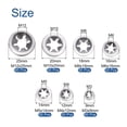 thumbnail image 2 of Uxcell 350 Pcs Internal Tooth Washers Set, 7 Sizes M3/M4/M5/M6/M8/M10/M12 Quick Star Locking Washers, 304 Stainless Steel, 2 of 6