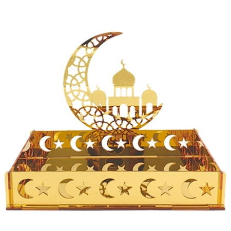 

Searching Roads Ramadan Tray Decoration Acrylic Mirror Eid Mubarak Dessert Tray Muslim Rectangle Plate Tray Islamic Serving Tray Tableware Gift for Home Decor Party Supplies A7E1