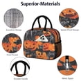 thumbnail image 4 of Womens Halloween Black Cats and Pumpkins Pattern Lunch Box for Work,Insulated Lunch Bag for Women,Loncheras Para Mujer,Leakproof Adult Lunch Bag for Work,Beach,Travel,Picnic,Camping, 4 of 7