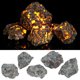 thumbnail image 1 of Muyoka Piedra de fuego natural para fuego eléctrico 100g Piedra de llama irregular Sienita con onda larga UV 365NM Mineral Cristal en bruto Sodalita fluorescente para decoración del hogar Muyoka Hogar, 1 of 6