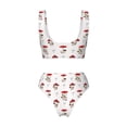 thumbnail image 5 of Daiia Different Mushrooms Women's Bikini Set Two Piece Swimsuit High Waisted Bikini Adjustable Straps Bikini Perfect for Beach, Pool, and Summer Vacation-Medium, 5 of 9