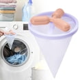 thumbnail image 2 of Floating Hair Filtering Mesh Removal, Pet Hair Remover for Laundry, Reusable Lint Catcher for Top-Load Washing Machine with Fine Mesh Collection Bag for Pet Hair Dog & Cat Fur, Clothes & Blankets, 2 of 5