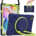 thumbnail image 5 of Funda colorida para Samsung Tab S6 Lite de 10,4 pulgadas con correa para el hombro, soporte de anillo ajustable grande y protección contra golpes., 5 of 5