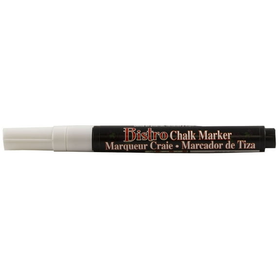 Marvy Uchida Fine Point Chalk Marker, White, 1/Pack