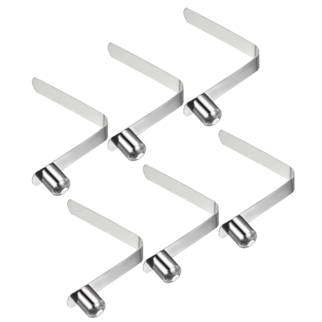 Unique Bargains 12x9.5mm Kayak Paddle Snaps, Hollow Button Single Pin Lock Tube Spring Clips for Tent Pole, 6 Pack