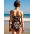 thumbnail image 3 of Aideaone Girls Swimsiut One-Piece with Cover Up Adjustable Straps Cut Out Swimwear Beach Bathing Suit Size 8-16, 3 of 5