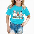 thumbnail image 5 of ORT Girl Boy Christmas Shirt Funny Xmas Graphic Tee Shirt Xmas Short Sleeve Holiday Tops, 5 of 6
