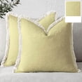 thumbnail image 5 of Pklyzj Pillow Covers 1Pack Bohemian Wind Washed Cotton Tassel Solid Color Pillow Set Living Room Sofa Lumbar Cushion Cushion Bedroom on Clearance, 5 of 6