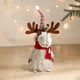 thumbnail image 5 of Figura de ciervo de peluche navideño para ventana | Decoración elegante para ambientes festivos | Reno de peluche suave para el hogar, la oficina y el dormitorio | Regalo navideño único | Decoración, 5 of 6