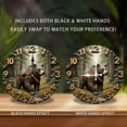 thumbnail image 2 of Wooden Bear Wall Clock Nature Decor for Home 10-Inch Silent Wooden Wall Clock, Battery Operated (AA Batteries Not Included), Artistic Home Decor, 2 of 7
