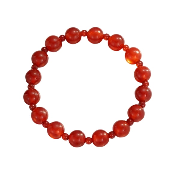 hgiogi Natural Red Bracelet Handmade Stone Beads For Energy Meditation Fashion Jewelry