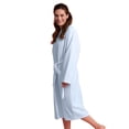 thumbnail image 3 of Women’s Long Waffle Robe - Lightweight 100% Cotton, 3 of 4