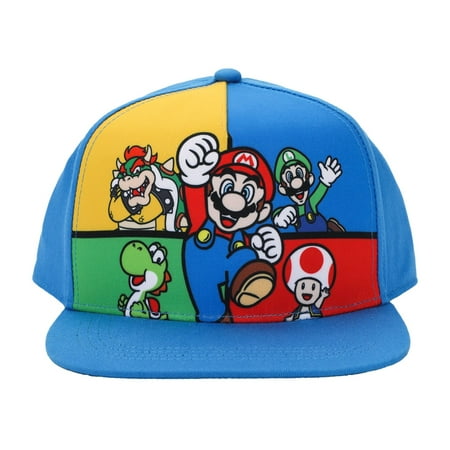 Super Mario Boys Snapback Hat, OSFM