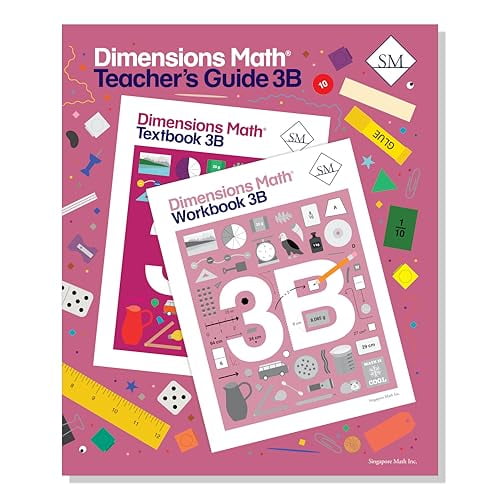 Pre-Owned Dimensions Math Teacher's Guide 3B | Singapore Math Inc. [Spiral-bound], 9781947226371, 1947226371, Paperback,