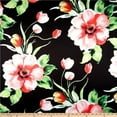 thumbnail image 6 of TROPICAL Floral Digital Print Satin Fabric - Cotton Hand - 58 Inch. in Width, | Home Decor, 6 of 10