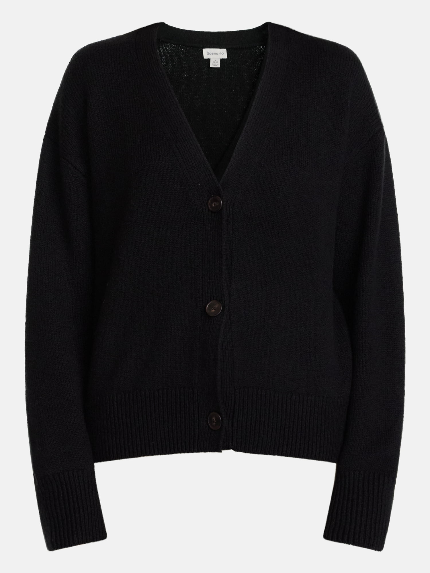 Scenario Women's Button Front Lightweight Cardigan, Sizes XS-XXXL