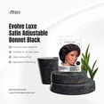 thumbnail image 6 of Evolve Luxe Satin Adjustable Bonnet Black, 6 of 6