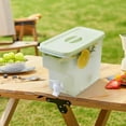 thumbnail image 5 of Water Dispenser under $5! Xqxayjr Large Capacity Fruit Tea Pitcher, Refrigerator Drink Dispenser with Faucet, Glass Lemonade Iced Tea Cooler, Portable Beverage Container for Party Picnic, 5 of 6