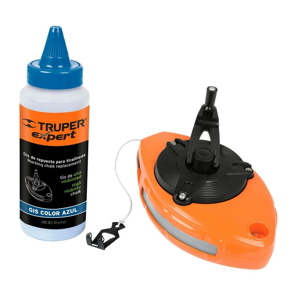 TIRALÍNEAS 100 FT Truper USO rudo CUERPO de aluminio 18579