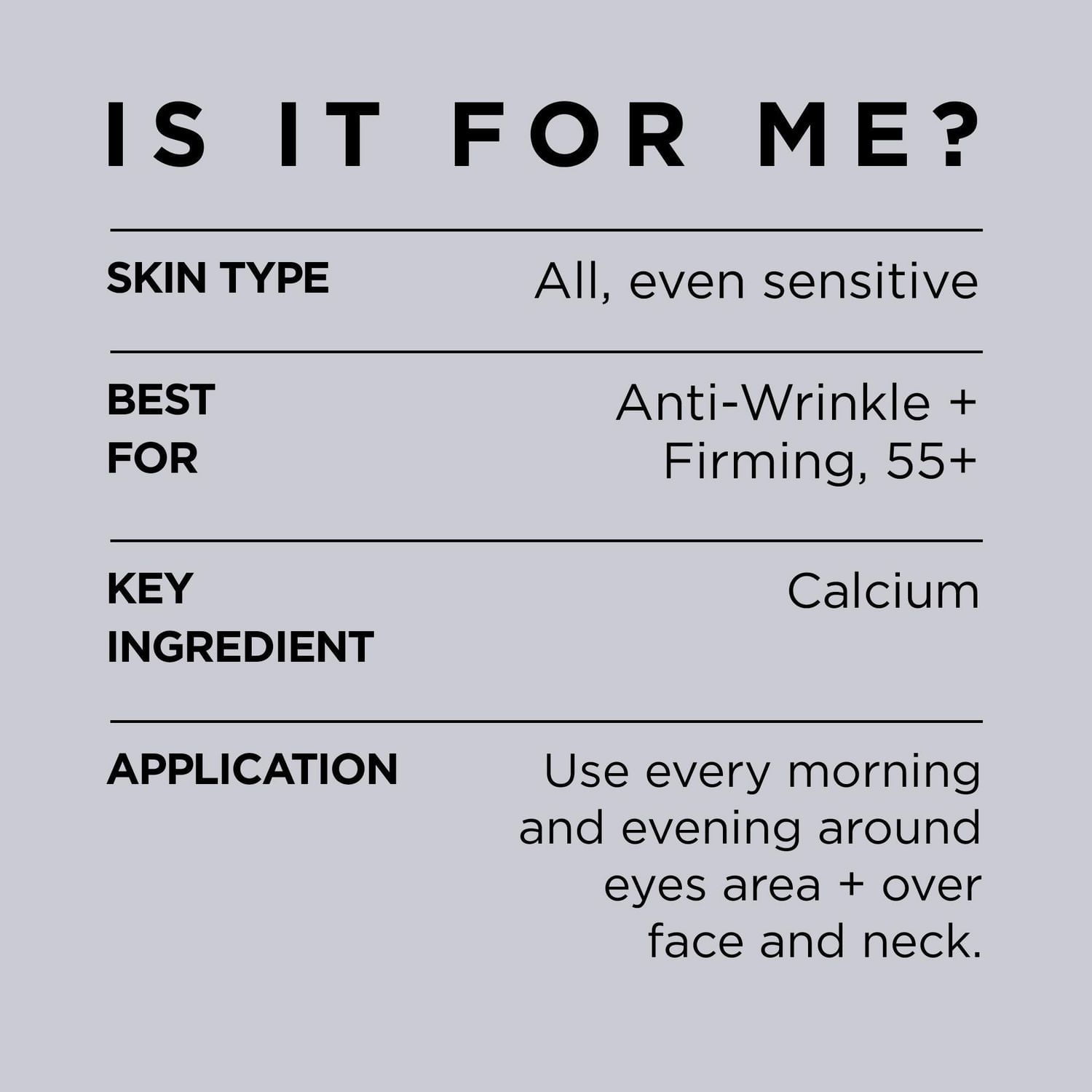 Crème de Jour & Crème de Nuit 55+ Anti-Rides avec Calcium, 1 Kit | Wrinkle Expert Avec Calcium