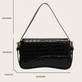 thumbnail image 6 of Kukuzhu Small Shoulder Bag Y2K Purse for Women Crocodile Handbag Clutch Purse Classic Retro Crossbody Bag Satchel, 6 of 6